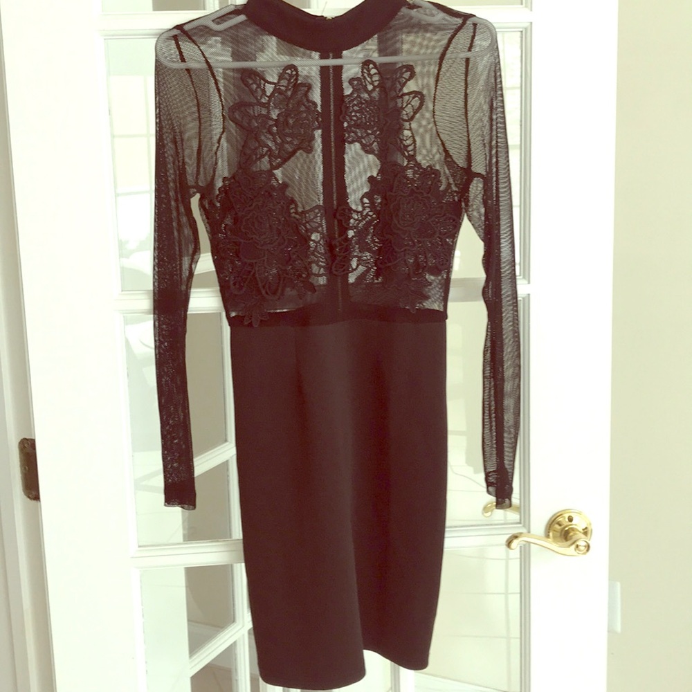 Top Chic Sheer Dress Sz S